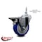 Service Caster 4 Inch Blue Polyurethane 38 Inch Threaded Stem Caster with Brake SCC-TS20S414-PPUB-BLUE-PLB-381615 - alternate 3